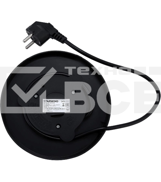 Чайник электрический Starwind SKS1771 1.8 л, 1700 Вт, серебристый/черный корпус: металл/пластик