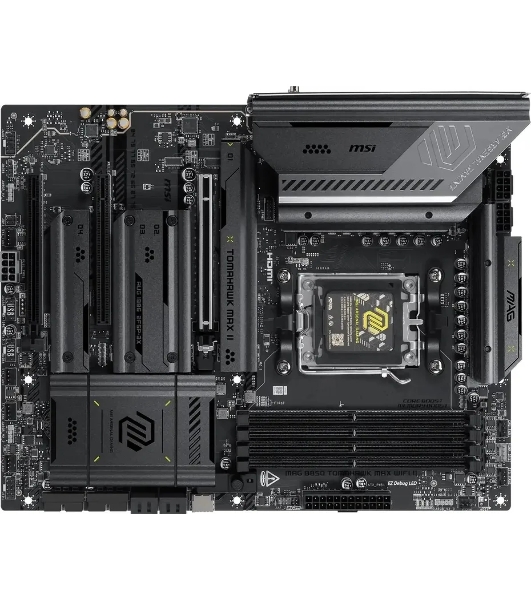 Материнская плата MSI MAG B850 TOMAHAWK MAX WIFI II Socket AM5 AMD B850 4xDDR5 ATX AC`97 8ch(7.1) 5Gigabit RAID+HDMI