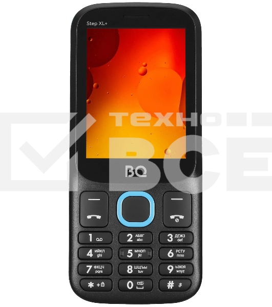 Мобильный телефон BQ 2820 Step XL+ черный/синий