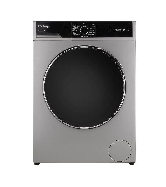 Стиральная машина Korting KWD 58L1496S серебристый, загрузка фронтальная 9 кг, 1400 об/мин., класс: А