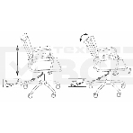 Кресло руководителя Бюрократ CH-993-LOW/M01 черный M01, низкая спинка, сетка, крестовина хром, фото10