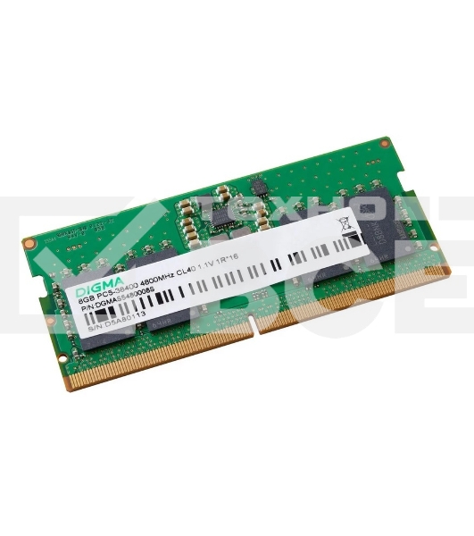 Оперативная память Digma, DDR5, 8GB (1x8GB), 4800MHz, CL40, SO-DIMM