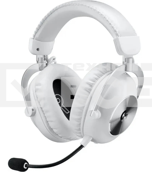 Наушники с микрофоном Logitech G Pro X 2 Lightspeed белый мониторные BT/Radio/3.5mm оголовье (981-001271)
