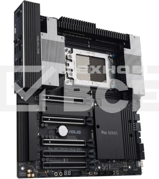 Материнская плата ASUS Pro WS TRX50-SAGE WIFI, sTR5, AMD TRX50, 4xDDR5, 4xSATA, 3xM.2, 1xSlimSAS, 1xPCI-E 5.0 x8, 1xPCI-E 4.0 x16, 1xPCI-E 4.0 x4, 2x 10Gb LAN, 2xUSB-A 2.0, 6xUSB-A 3.2 Gen 2, 1xUSB-C 3.2 Gen 2x2, 2x3.5 мм, 5.1, E-ATX