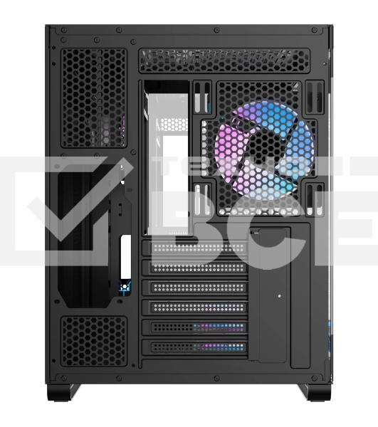 Корпус  Ocypus Iota C70 BK ARGB ATX / win / black / 6 ARGB fans / no PSU / Tempered Glass