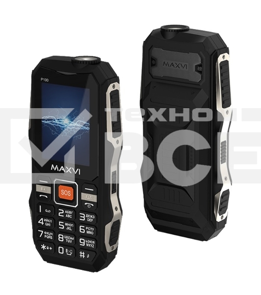 Мобильный телефон Maxvi P100 черный