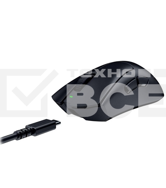 Мышь беспроводная/проводная Razer DeathAdder V3 HyperSpeed черный, 6400 dpi, радиоканал, USB, кнопки - 6