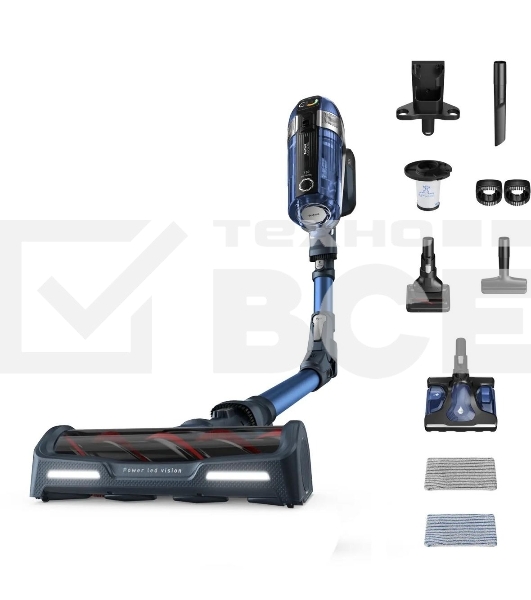 Пылесос вертикальный Tefal X-Force Flex 11.60 Aqua TY9890WO, синий/серый