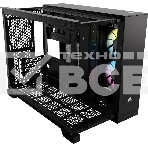 Компьютерный корпус без блока питания Case Corsair iCUE LINK 2500X RGb, Midi-Tower, TG, 2x120мм RGb, 2xUSB-A 3.2, 1xUSB 3.2 Type-C, mATX, mITX черный, фото4