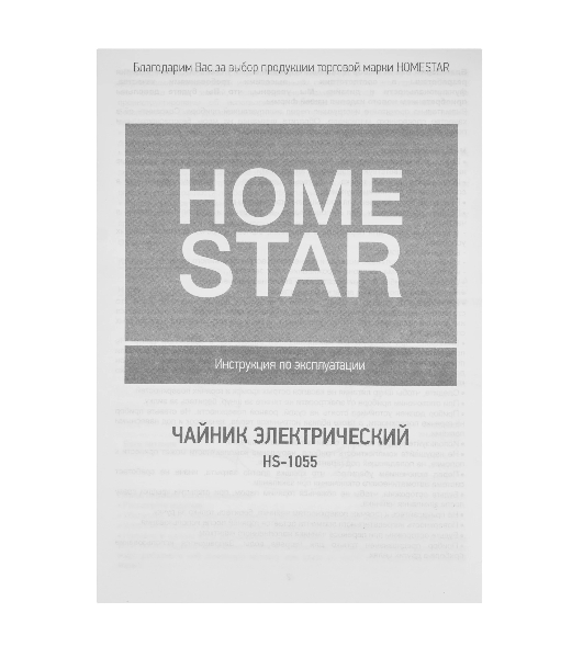 Чайник электрический Homestar HS-1055 черный (106467)