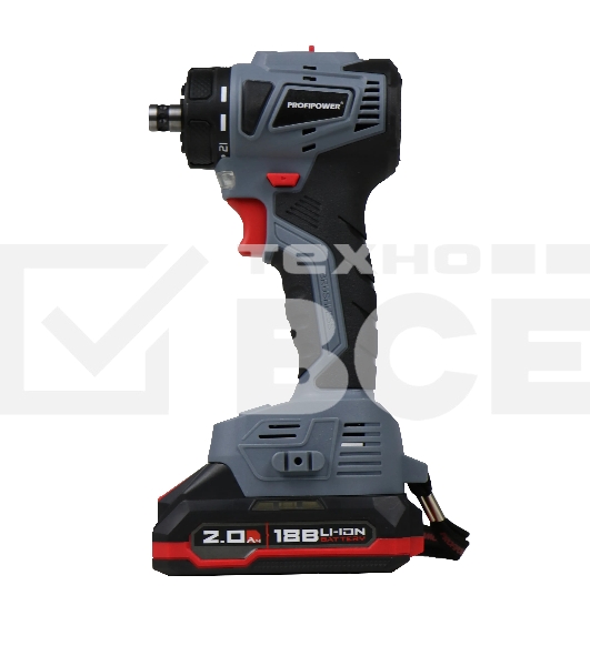 Дрель-шуруповерт аккумуляторная бесщеточная со съемным патроном ProfiPower MKBL-18BM (18В, 45Нм, Li-ion-2шт, 2.0А·ч, 0,8-10мм, бита, З/У,в кейсе)