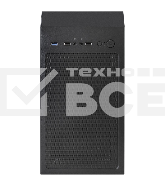 Компьютерный корпус Miditower ExeGate EVO-8243-EVO800 (ATX, БП EVO800RGb с вент. 12 см, 2хUSB+1хUSB 3.0, черный, 3 вент. с RGb подсветкой, боковая панель - закаленное стекло)
