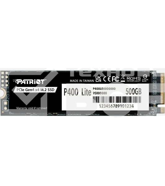 Накопитель SSD Patriot P400 Lite 500Gb (P400LP500GM28H)