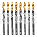 Сверло по металлу Denzel 9 мм, HSS-Tin, Golden Tip, 8 шт., фото 1