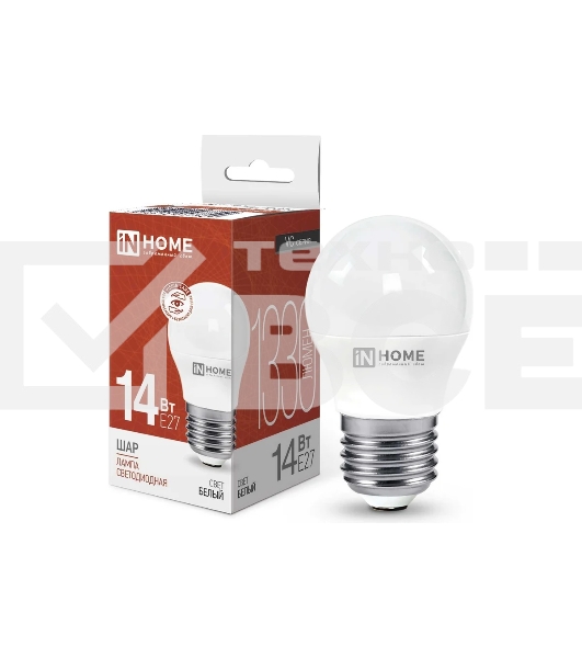 Лампа светодиодная LED-ШАР-VC 14Вт 230В E27 4000К 1330лм IN HOME 4690612047829