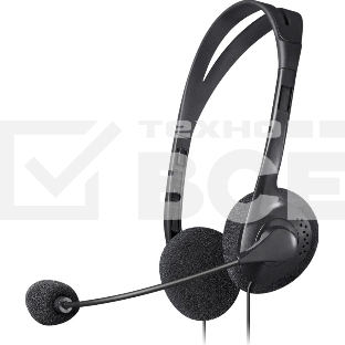 Гарнитура проводная стерео Defender HN-102 накладные компактные 2 х 3.5 мм jack стерео кабель 1,8 м черный