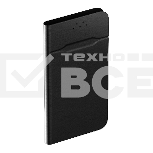 Чехол-книжка универсальный для смартфонов OLMIO р.L, 5.5''-6.5'', (165x82x20мм), черный