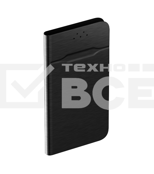 Чехол-книжка универсальный для смартфонов OLMIO р.L, 5.5''-6.5'', (165x82x20мм), черный