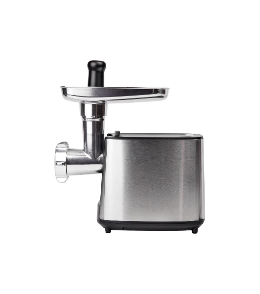 Мясорубка электрическая Centek CT-1617 серый, 2000 Вт, 2.0 кг/мин, реверс, защита от перегрузки, металлический лоток, насадки - 4