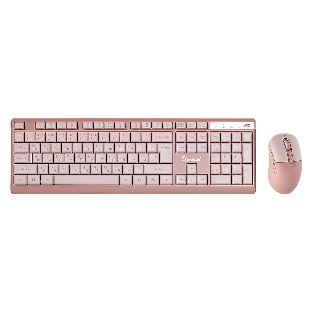 Комплект клавиатура+мышь Smartbuy 108AG беспроводной, USB, 1600 DPI, розовый