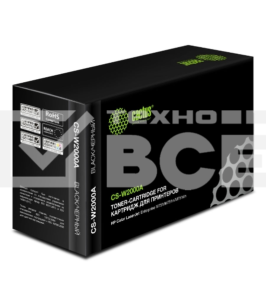 Картридж лазерный Cactus CS-W2000A черный (7000стр.) для HP CLJ Ent M751