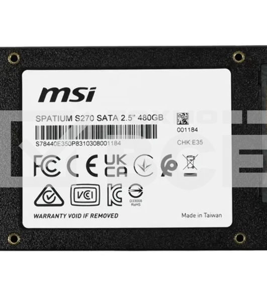 Накопитель SSD MSI SPATIUM S270, 480GB, 2.5