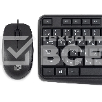 Клавиатура + мышь Оклик S603 клав:черный мышь:черный USB, фото9