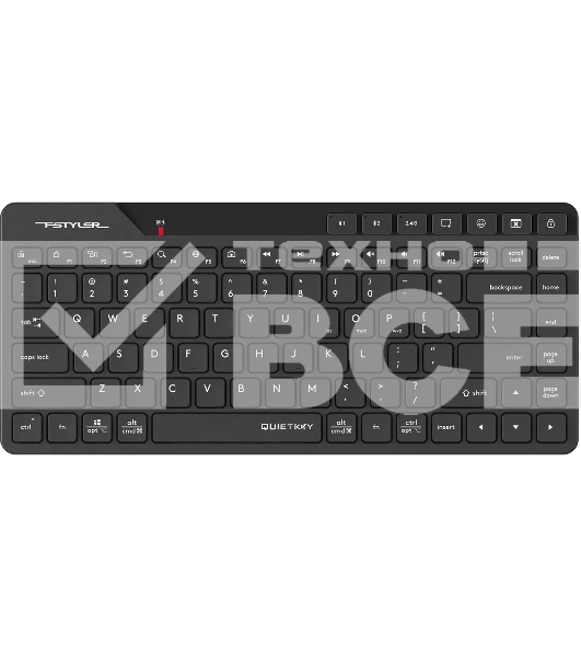 Клавиатура A4Tech Fstyler FBK26C AS беспроводная, USB, Bluetooth/Радиоканал, черный