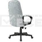 Кресло руководителя Бюрократ CH 002 Fabric серо-голубой Light-28 крестов. пластик, фото2