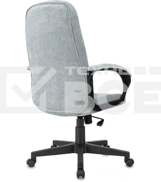 Кресло руководителя Бюрократ CH 002 Fabric серо-голубой Light-28 крестов. пластик