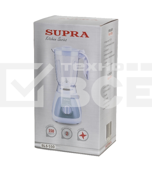 Блендер стационарный SUPRA BLS-550 550Вт белый