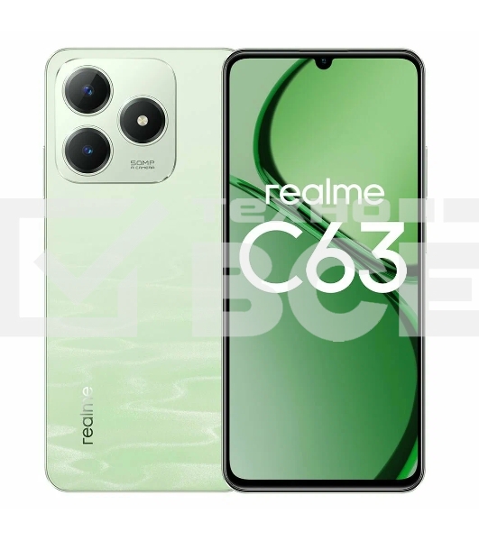 Смартфон Realme C63, 8/256Gb, зеленый