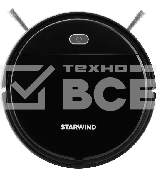 Робот-пылесос Starwind SRV3950 черный, 18 Вт, 1500 мАч Li-Ion, уборка влажная/сухая, пылесборник контейнер 0.2 л