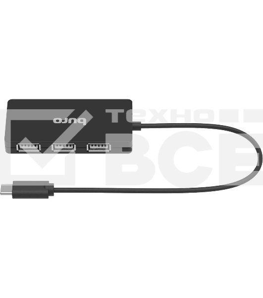 Разветвитель USB Buro BPH-C-1730 4порт. черный