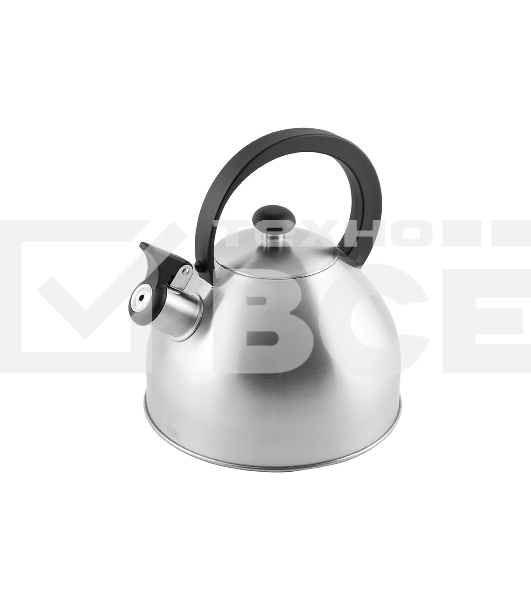 Чайник для плиты со свистком MALLONY Opera 2,5 л, матовый, из нерж стали (005179)