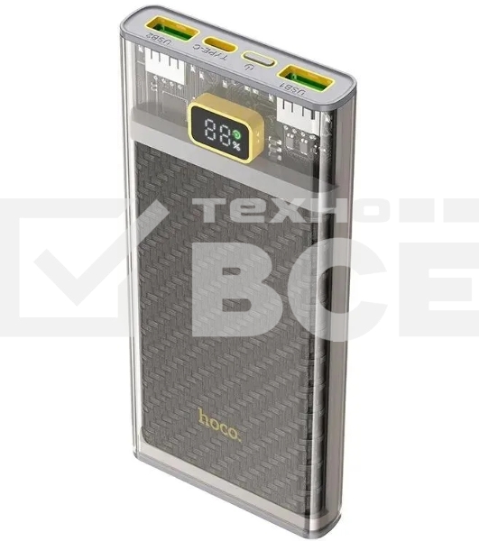 Портативный аккумулятор Hoco J103 Discovery edition 10000mAh QC/PD 22.5W 5A 2xUSB-A/USB-C серый (J103 DISCOVERY EDITION GRAY)