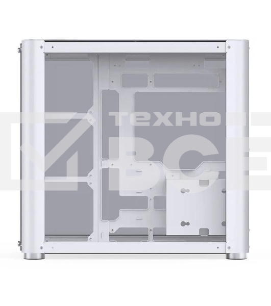 Корпус без блока питания JONSBO TK-2, Midi-Tower, TG, no fans, 1xUSB-A 3.2 + 1xUSB-C 3.2, ATX, mATX, mITX White