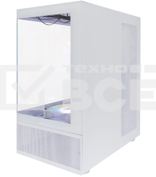 Компьютерный корпус 1STPLAYER MIKU Mi7-A белый, ATX, 3x120мм LED fans