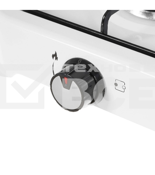 Плитка газовая Delta D-2206 двухконфорочная; белый