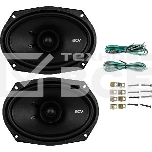Колонки автомобильные ACV PD-691 (без решетки) 240Вт 91дБ 4Ом 16x23см (6x9дюйм) (ком.:2кол.) коаксиальные однополосные