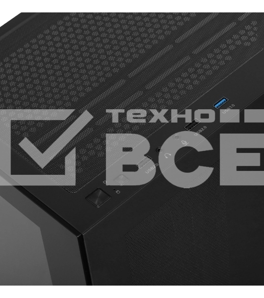 Компьютерный корпус Ocypus Gamma C72 BK ATX/win/black/no PSU/Tempered Glass