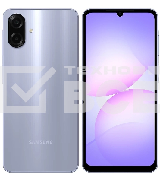 Смартфон Samsung Galaxy A07 4/128Gb, фиолетовый