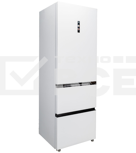 Холодильник DeLonghi DMFS 19PINF BB MATTEO белый трехкамерный 279/166л морозилка снизу, No Frost