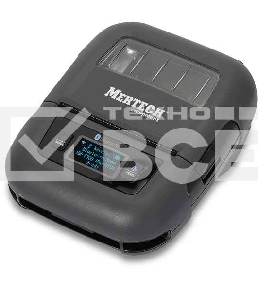 Термопринтер Mertech ALPHA (4596) 203dpi 80мм/с/USB/Wi-Fi/BT для печ.накл. серый