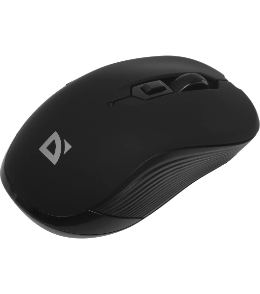 Мышь беспроводная Defender Gassa MM-105 черный, 1600 dpi, радиоканал, USB, кнопки - 6