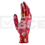 Перчатки садовые Palisad из полиэстера с нитрильным обливом, красные, S, фото7