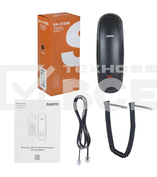 Телефон проводной SANYO RA-S120B черный