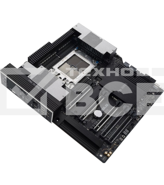 Материнская плата ASUS Pro WS TRX50-SAGE WIFI, sTR5, AMD TRX50, 4xDDR5, 4xSATA, 3xM.2, 1xSlimSAS, 1xPCI-E 5.0 x8, 1xPCI-E 4.0 x16, 1xPCI-E 4.0 x4, 2x 10Gb LAN, 2xUSB-A 2.0, 6xUSB-A 3.2 Gen 2, 1xUSB-C 3.2 Gen 2x2, 2x3.5 мм, 5.1, E-ATX