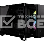 Компьютерный корпус без блока питания Case Corsair iCUE LINK 2500X RGb, Midi-Tower, TG, 2x120мм RGb, 2xUSB-A 3.2, 1xUSB 3.2 Type-C, mATX, mITX черный, фото 1