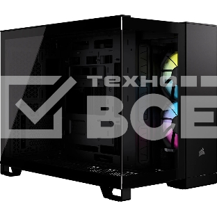 Компьютерный корпус без блока питания Case Corsair iCUE LINK 2500X RGb, Midi-Tower, TG, 2x120мм RGb, 2xUSB-A 3.2, 1xUSB 3.2 Type-C, mATX, mITX черный
